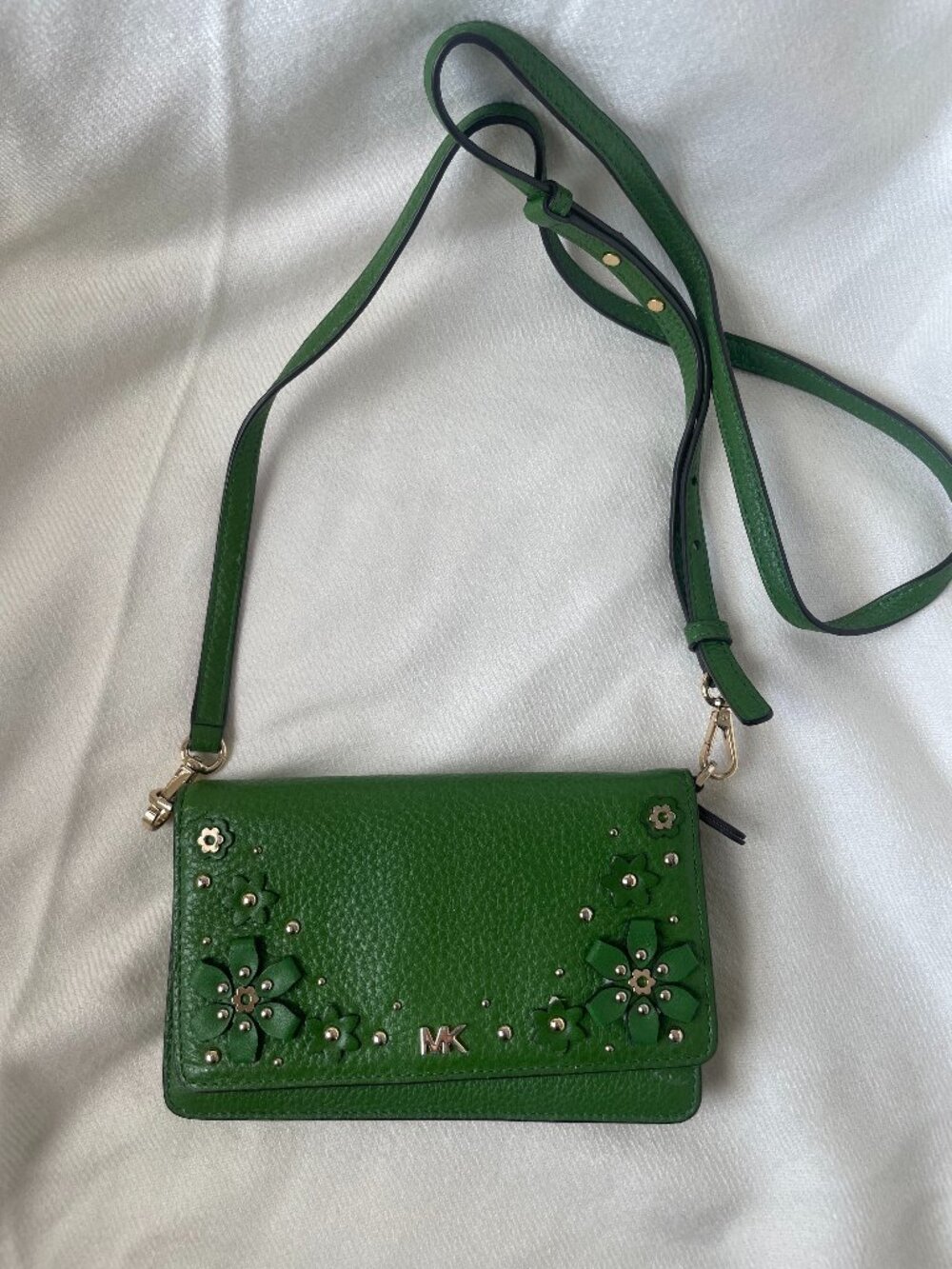 MK Crossbody Wallet - Green